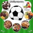 thumbnail image 6 of Hfppkn 12 Pcs Football Plastic Gift Bags with Handles, Reusable Sport Goodie Bags for Treats Candy Party Favors, 6 of 7