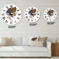 thumbnail image 4 of Designart 'Elementary Shapes With Abstract Flowers Plants Iii' Modern Wall Clock, 4 of 5