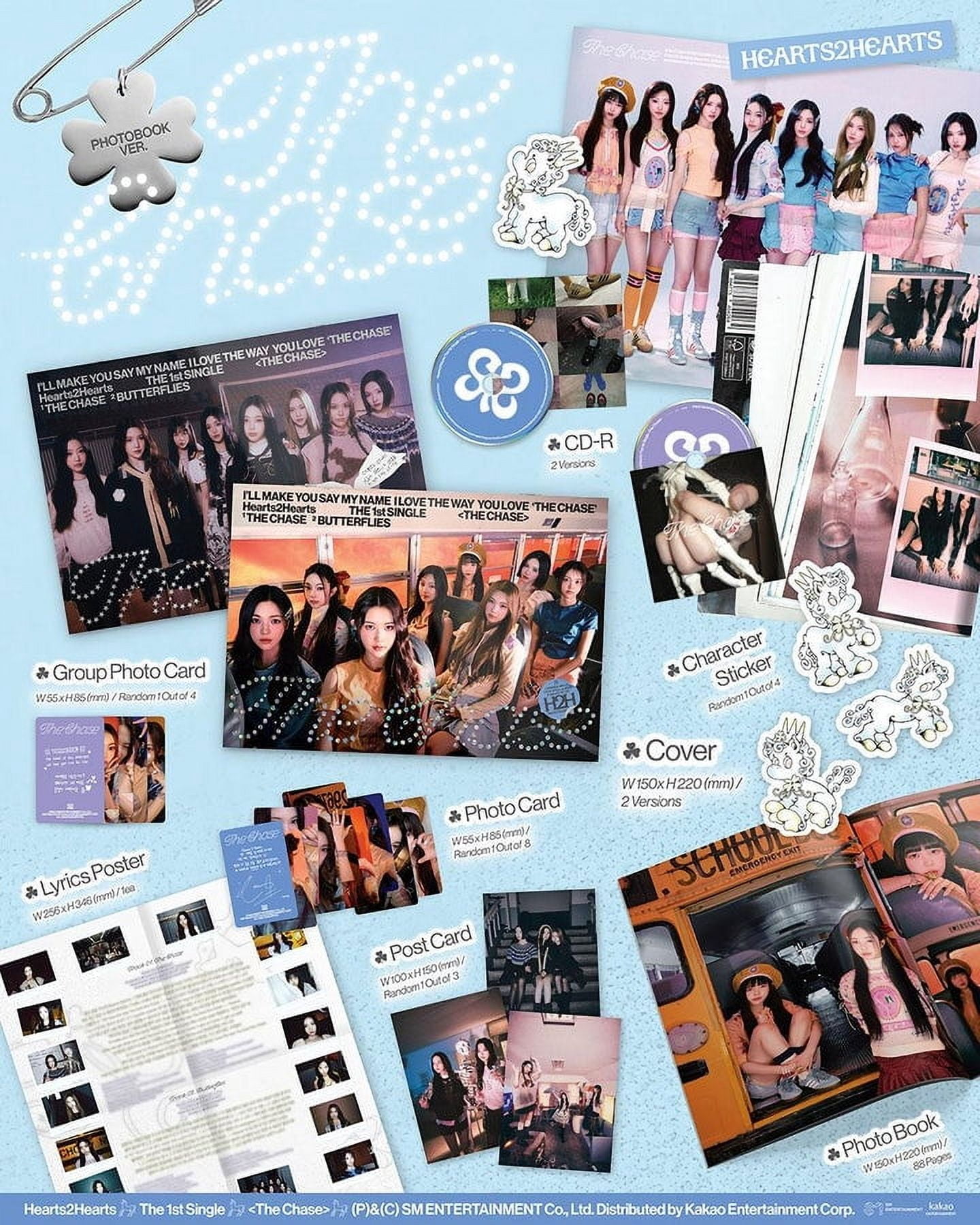HEARTS2HEARTS - [THE CHASE] 1st Single Album PHOTO BOOK A Version