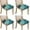 Teal Gold Marble-4, variant on Teal Gold Marble Seat Covers for Dining Room Chairs Set Of 4,Stretch Printed Washable Chair Seat Cover with Elastic Ties and Button,Removable Waterproof Couch Cushion Covers