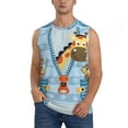 thumbnail image 2 of Picia Giraffe Come Out From Zipper mens Cotton Tank Undershirts , Moisture-wicking Ribbed Tanks, Lightweight Cotton Tank Undershirts-X-Large, 2 of 8