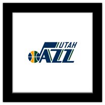 Gallery Pops NBA Utah Jazz - Global Logo Wall Art, Black Framed Version, 12" x 12"