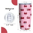 thumbnail image 3 of Cartoon Cat 20 Oz Stainless Steel Tumbler Leak Proof Tumbler with Straw and Lid, Travel Coffee Mug for Home Outdoor, Thermal Cups for Hot and Cold Drinks, 3 of 6