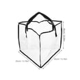 thumbnail image 2 of FOMIYES 2Ud Bolsa Organizadora Triangular Para Ropa Transparente Con Asas Para Almacenamiento En, 2 of 8