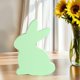 thumbnail image 4 of Decoraciones de conejito de Pascua, decoración de mesa de conejito, decoración del hogar, estatua, figura para manualidades Verde claro, 4 of 8