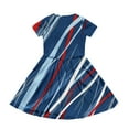 thumbnail image 5 of Girls Dresses Size 10-12 American Flag Dresses Short Sleeve Independence Day Stars Striped Dresses Patriotic 4th of July Outfits with Pockets, 5 of 6