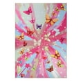 thumbnail image 2 of Superior Butterfly Non-Slip Washable Indoor Play Rug, 5' x 7' 6", Apricot, 2 of 10