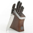 thumbnail image 1 of Gibson 127502.06 Block Cutlery Set Walnut Wood Handle - 6 Piece, 1 of 1