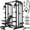 140LB Black /BK, variant on Smith Machine for Home Gym,2000LBS Multi-Function Power Cage with Cable Crossover System, Squat Rack with Smith Bar and More Attachment