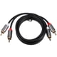 thumbnail image 1 of Cable de audio y vídeo Cable amplificador de altavoz Cable de conexión para reproductor de DVD Cable de audio (2RCA a 2RCA), 1 of 3