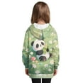 thumbnail image 2 of Psesaysky Cartoon Panda Print Pullover Hoodies for Teen Girls Trendy Fall Fashion Long Sleeve Hoodie Dress Tops Hooded Sweatshirts for 7-8 Years, 2 of 7