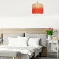 thumbnail image 4 of USHOBE Pendant Lamp Shade Bamboo Red Round for Room 1 Piece 11.8x11.8x9in, 4 of 8