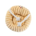 thumbnail image 4 of Cama nido suave para mascotas, impermeable, para otoño e invierno, colchón para dormir de 50 cm amarillo, 4 of 8