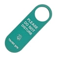 thumbnail image 1 of Do Not Disturb Door Hanger Green PVC Material for Office Door Signs and Rooms, 1 of 5