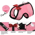 thumbnail image 3 of Tineer Rabbit Harness with Lead Leash Set - Soft Breathable Mesh Pet Chest Harness Vest Walking for Kittens,Bunny,Hamster,Guinea Pig,Ferret and Other Small Animals (L, 3Pack), 3 of 8