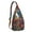 Camel-7, variant on Tropical Bird Print Sling Bag - Colorful Hummingbird Crossbody Backpack for Women & Men, Lightweight Shoulder Bag (Hawaii Floral Pattern, Exotic Bird Lovers Gift)