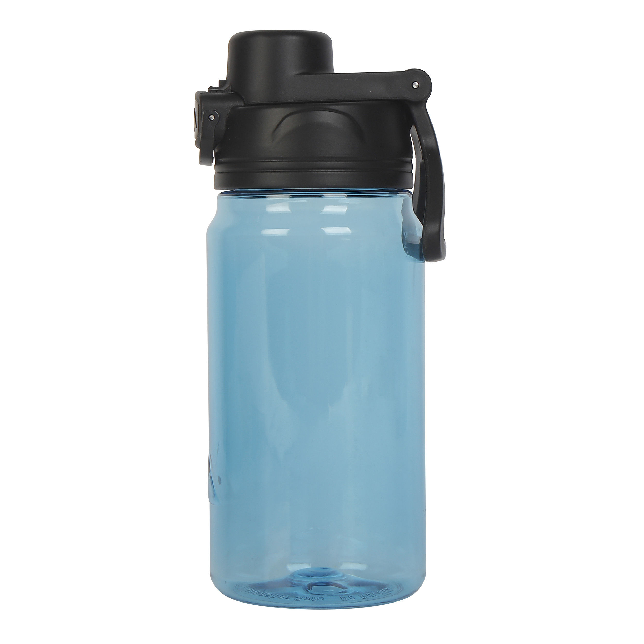 Botella de agua de plástico Tritan de 18 oz con tapa abatible, color azul 8