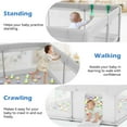 thumbnail image 4 of babyeap Baby Playpen,71*50 Inch Extra Large Baby Playards for Babies and Toddlers,Fence Baby Play Yards for Indoor & Outdoor with Breathable Mesh,Light Gray, 4 of 7