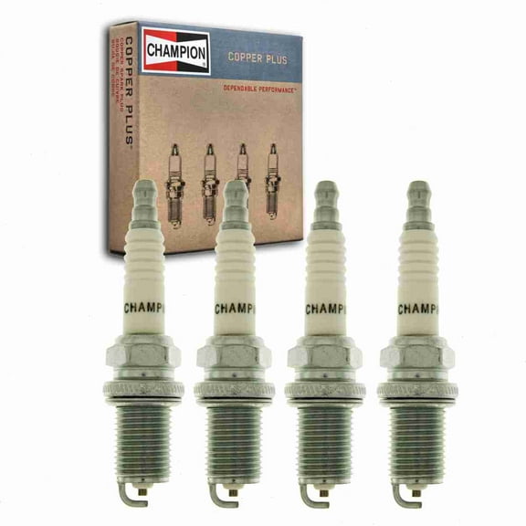 4 pc Champion Copper Plus Spark Plugs compatible with Hyundai Accent 1.5L 1.6L L4 2000-2011
