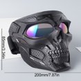 thumbnail image 4 of Face Mask Outdoor Riding Windproof Helmet Skull Mask Reinforced Lens Motorcycle Goggles Sports Riding Mask, 4 of 4