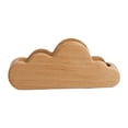thumbnail image 4 of Portatarjetas de presentación con forma de nubes, expositor de tarjetas de presentación de madera, manualidades, organizador de soporte de tarjetas de Marrón claro, 4 of 8