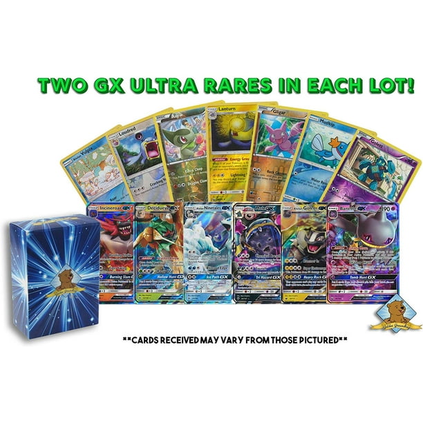 20 Pokemon Cards | 2 GX Ultra Rare + 18 Reverse Holo | 100% Authentic Value Pack | Random Assorted Pokemon Trading Card Lot GG Box Walmart.com