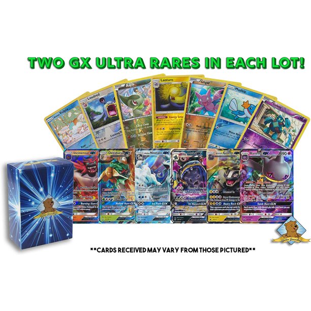 20 Pokemon Cards 2 GX Ultra Rare + 18 Reverse Holo 100 Authentic