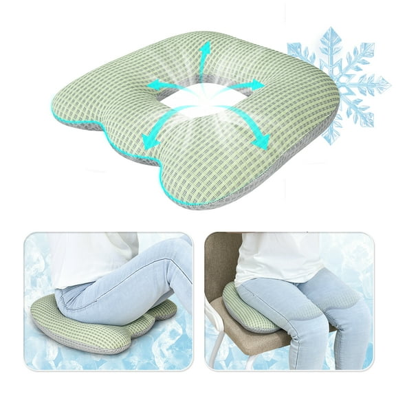 Donut Seat Cushion for Tailbone & Hip Support, Bed Sore Cushion, Hemorrhoid Pillow Pad, Pressure Relief Pillow for Sitting Comfort, Post-Surgery & Coccyx Pain