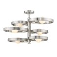 thumbnail image 2 of Golden Lighting 8330-6SF PW Sloane 6-Light Semi-Flush Ceiling, Pewter, 2 of 4