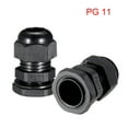thumbnail image 2 of 6Pcs PG11 Cable Gland Waterproof Plastic Wire Glands Joints Black for 5-10mm Dia, 2 of 3