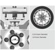 thumbnail image 3 of Tapa central de rueda de coche de aleación de 4 piezas de 63 mm para Volvo S40 S80L S60 XC60 XC90, tapa central de rueda resistente al agua/óxido/humedad con decoración de insignia, 3 of 5