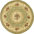 thumbnail image 1 of Unique Loom Tapis Motif Médaillon Versailles 6' x 6' Rond Vert/ivoire, 1 of 10