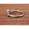 thumbnail image 5 of Oryn Jewelry 0.8 Ct Round Cut Moissanite Band - 14K White Gold Plated Band - Curved Bridal Anniversary Ring - Stacking Engagement Gift Band, 5 of 5