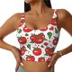 thumbnail image 1 of Balery Hand Drawn Tomatoes Sujetadores deportivos con espalda cruzada para mujer, acolchados, sin costuras, de alto impacto, ideales para yoga, gimnasio, entrenamiento y fitness.-Medium, 1 of 8