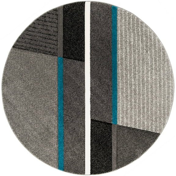 SAFAVIEH Hollywood Collection HLW711D Grey / Teal Rug