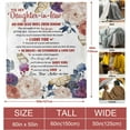 thumbnail image 6 of Daughter in Law Gifts Blanket, Gifts for Daughter in Law, Daughter in Law Gift Ideas, Gifts for Future Daughter in Law Birthday Unique, Best Daughter in Law Birthday Gifts Throw Blanket 50"x60", 6 of 6