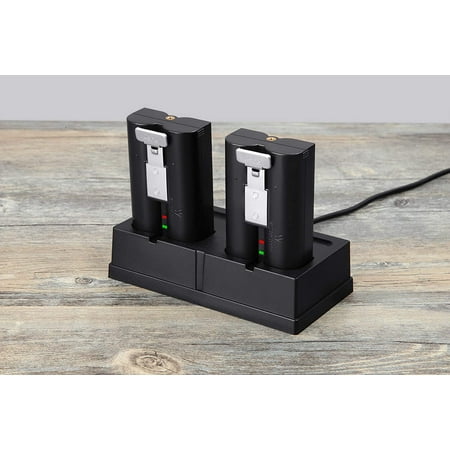 Wasserstein - Battery Charger for Ring Stick Up Cam Battery, Ring Spotlight Cam Battery, and Ring Video Doorbell 2 - Black