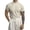 Apricot, variant on Summer Men T-shirt Solid Color Thread Slim Fit Elastic Quick Dry Short Sleeves Sweat Absorption Thin Half-high Collar Pullover Gym Training Daily Wear Sport Top
