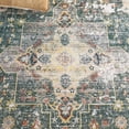 thumbnail image 6 of SAFAVIEH Arizona Shirley Oriental Machine Washable Area Rug, Green/Light Brown, 4' x 4' Round, 6 of 11