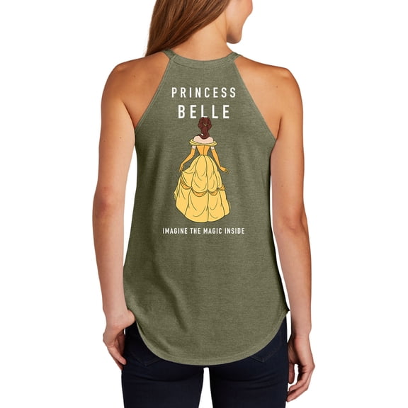 Disney Princess - Princess Belle - Juniors High Neck Tank Top