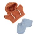 thumbnail image 2 of Bear Doll Clothing Set with Plush Hoodie and jeans Soft and Comfortable Outfits for 20cm Stuffed Animals Dress Up Supplies, 2 of 5