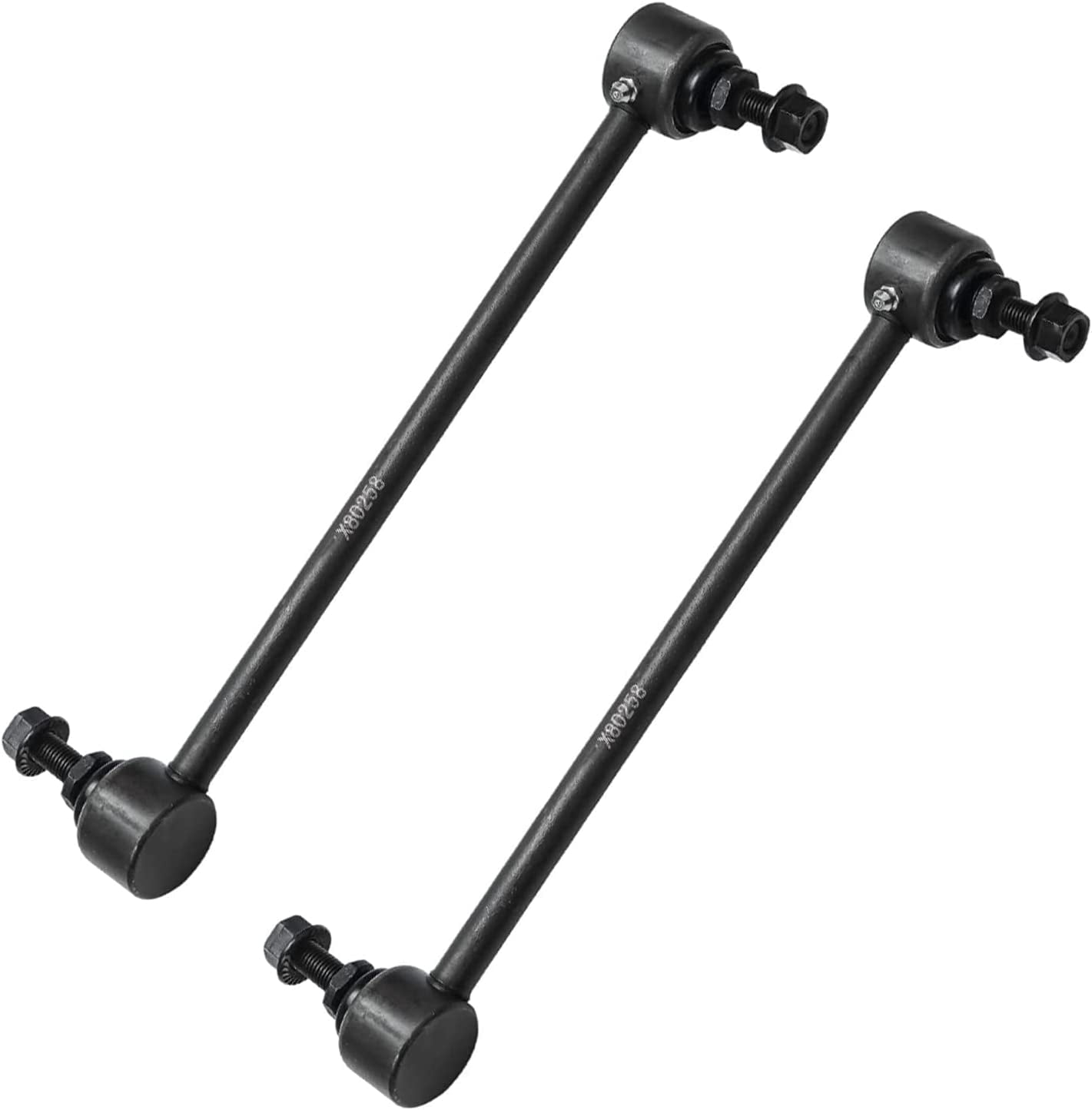 Detroit Axle - Front Struts & Coil Springs Sway Bar Links Outer Inner Tie Rods Boots Replacement for 2012-2017 Jeep Patriot Compass - 10pc Set