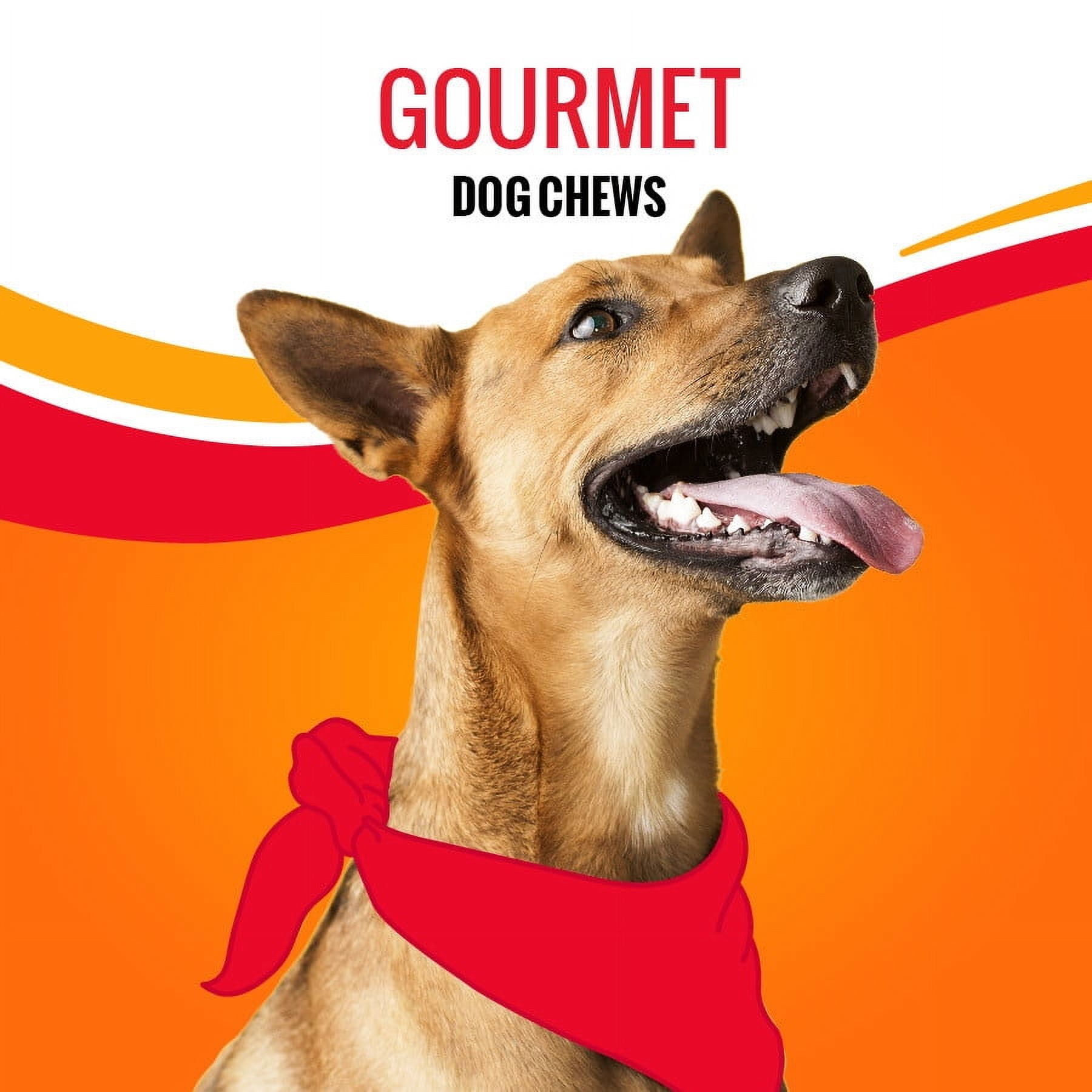 (3 pack) Good ‘n’ Fun Triple Flavor Chews for All Dogs, Rawhide Snack with Beef, Chicken and Pork, 3 Count