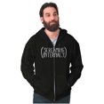 thumbnail image 4 of Funny Screaming Internally Sarcastic Zip Up Hoodie Men's Women's Brisco Brands S, 4 of 6
