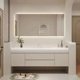 thumbnail image 2 of Light Luxury Bathroom Cabinet Simple White Rock Integrated Washbasin Nordic Home Bathroom Vanity Sink Cabinet Bathroom Furniture My Lux Decor Round, 2 of 13