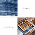 thumbnail image 6 of Placemats Set of 4, Navy Blue Woven Placemat, Linen Place Mats for Kitchen/Dining Tables, Vintage Modern Abstract Art Ombre Washable Table Mats for Party, 6 of 8