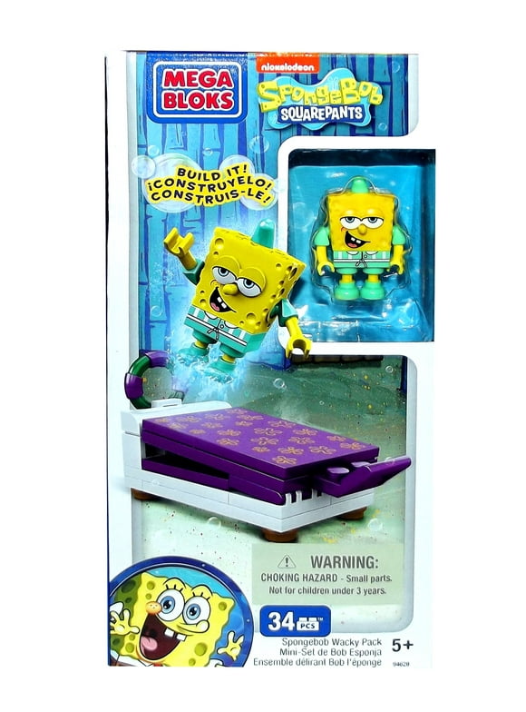 Spongebob Squarepants Wacky Packs SpongeBob Wacky Pack Set Mega Bloks 94628