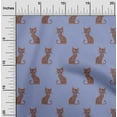 thumbnail image 1 of oneOone Tissu Flex Coton Chat Ikat Décor Tissu Imprimé BTY 40 Pouces de Large, 1 of 4