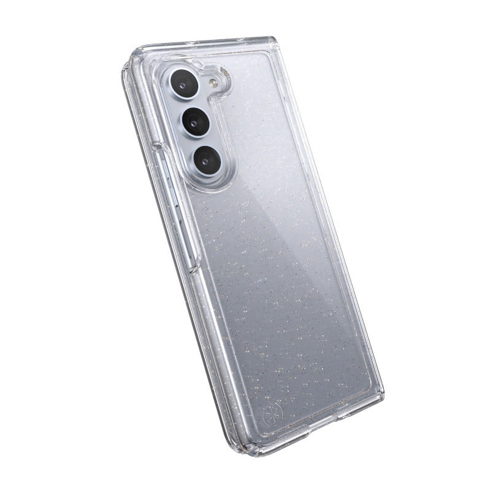 Speck Galaxy Fold 5 Presidio Perfect Clear Fold with Glitter Phone Case in Clear with Glitter