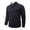 Black, variant on NTACZA Striped Sweater for Man Black Mock Neck Quarter Zip Sweater Thermal Standing Collar Stretch Knitwear Mens Jumpers L